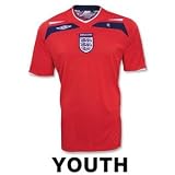 England 08/09 Away Youth SS Soccer Jersey