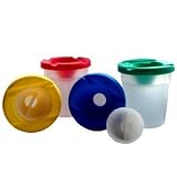 4 Non Spill Paint Pots (4 different coloured lids)