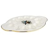 Lenox Winter Greetings Carved Egg Platter