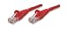 Intellinet, 6 inch (0.5 ft). CAT.5E UTP Patch ethernet Cable with Snagless Molded Boots, Red
