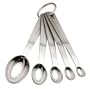 MIU France Stainless Steel 5-Piece Standard Measuring Spoon Set