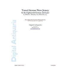 Travel Across New Jersey in the 18th Century and Later