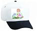 White Cap with tank, cat, fish, aquarium