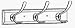 Narita Trading #103N 15" NAT 3Twin Hook Rack