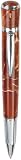 Waterford Marquis Arista Prism Caramel color resin barrel, twist action ball pen with high polished chrome accents