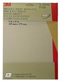 3M Production Resinite Gold Sheet, 9 in x 11 in, Grade P180, Pack of 5 Sheets