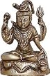 Meditation Statue Lord Siva Brass Figurine (mst079)