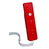 Red Remote Control + Jacket + Strap for Nintendo Wii