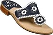 Jack Rogers Navajo Sandal Navy/White Trim (10-031)