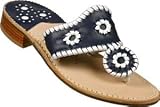 Jack Rogers Navajo Sandal Navy/White Trim (10-031)