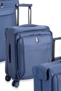 Delsey Helium X'Pert Lite 21" Carry On Expandable Spinner Suiter Trolley (Blue)