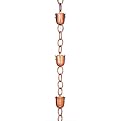 Bluebell 3-Cups Rain Chain- Polished Finish