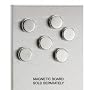 Set of Stainless Steel Magnets (Stainless Steel) (2.5cm diameter)