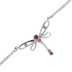 Vivacious Pink Dragonational Football Leaguey Jeweled Back Belly Chain