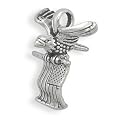 American Flag and Eagle Charm Sterling Silver