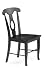 Kitchen & Housewares : International Concepts C32-1202 BLACK EMPIRE CHAIR - WITH SOLID WOOD SEAT 2 Pack