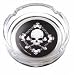 Stylish Decorative Ashtray ~ Skull Barbed Wire ~ Clear...