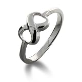Eve's Addiction Sterling Silver Infinity Ring