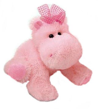 31WGaLprQgL Plush pink Darly the Hippo Stuffed Animal   9