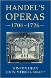 Handel's operas : 1704-1726