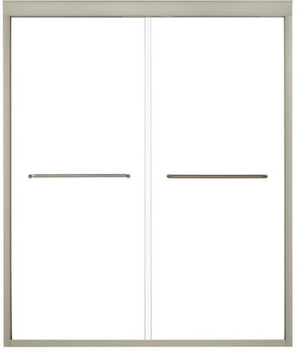 KOHLER K-702207-L-ABV Fluence 3/8-Inch Thick Glass Bypass Shower Door, Anodized Brushed Bronze