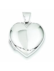 Genuine 14K White Gold White Gold Domed Heart Locket 1 Grams Of Gold 100% Satisfaction Guaranteed.
