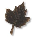 Maple Leaf Oiled Bronze Doorbell Ringer