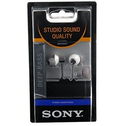 Sony MDREX85LP/WHI Soft earbud w/ Soft Clip & Case