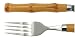 Cambridge Silversmiths Bamboo 16-Piece Flatware Set with Wicker Tray, Service for 4