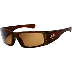 Fox Racing The Condition Men's Polarized Sportswear Sunglasses w/ Free B&F Heart Sticker Bundle - Polished Rootbeer/Bronze