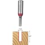 Freud 12-100 1/4-Inch Diameter by 3/4-Inch Double Flute Straight Router Bit with 1/2-Inch Shank
