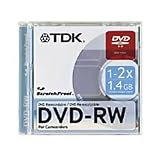 Electronics : TDK TDK194727 8cm DVD-RW Rewritable 60 Minutes Scratchproof