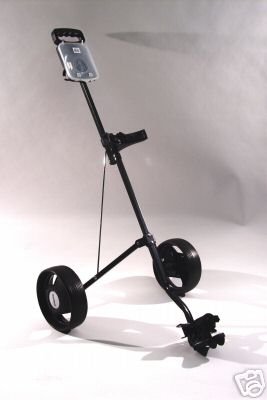 Golftrolley faltbar mit Scorecard-Halter, schwarz