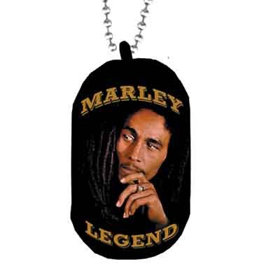 Bob Marley - Legend Dog Tag unisex-erwachsener Halskette aus Edelstahl Kette, O/S, Stainless Steel Chain
