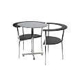 Ethos Space Saver Love Table with 2 Chairs, Black
