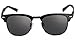 Larvin Torria Half Frame Polarized Wayfarer Sunglasses with Metal Rivets