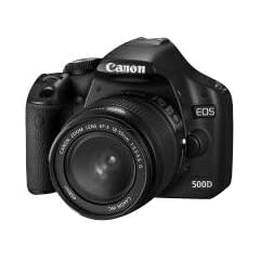 Canon EOS 500D SLR-Digitalkamera (15 Megapixel, LiveView, HD-Video) inkl. 18-55mm IS Kit (bildstabilisiert)