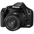 Canon - EOS 500D - Appareil photo reflex EOS num�rique - 15,1 Mpix - Full HD - Ecran 3" Clear View - D�tection de visages - Noir - Kit.Obj 18-55 IS