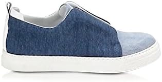 PIERRE HARDY WOMEN'S JS02MULTIDENIM36 BLUE DENIM SLIP ON SNEAKERS