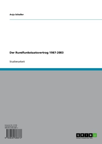 Der Rundfunkstaatsvertrag 1987-2003 (German Edition)