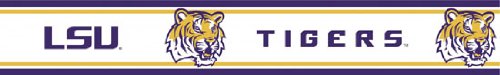 LSU Peel and Stick Wallpaper Border
