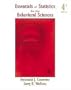 Essentials of Statistics for the Behavioral Sciences
