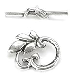 Metal Toggle Clasp - Branch 3PK/Silver
