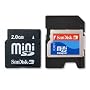 2GB SanDisk MiniSD Mini Secure Digital Memory Card (SDSDM-2048, Bulk)