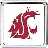 Bully Die Cat College Logo Rear Receiver Hitch Plug Cover College Logo 2 Receiver Hitch Plug - Washington State University