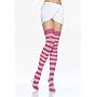 Lycra Acrylic Striped Thigh High