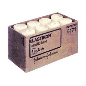JOHNSON AND JOHNSON ELASTIKON SPORTS ADHESIVE TAPE 2'' 24 BX by Johnson & Johnson