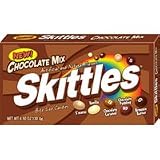 Skittles Chocolate Mix Bite Size Candies, Shoppe Box Pack - 4 Oz/Pack, 12 ea