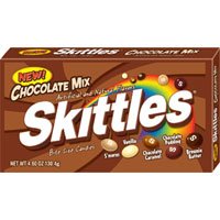 Skittles Chocolate Mix Bite Size Candies, Shoppe Box Pack - 4 Oz Pack, 12 ea by Candy Mixes