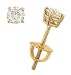 4 prong Round Diamond Stud Earrings Diamond .50cttw